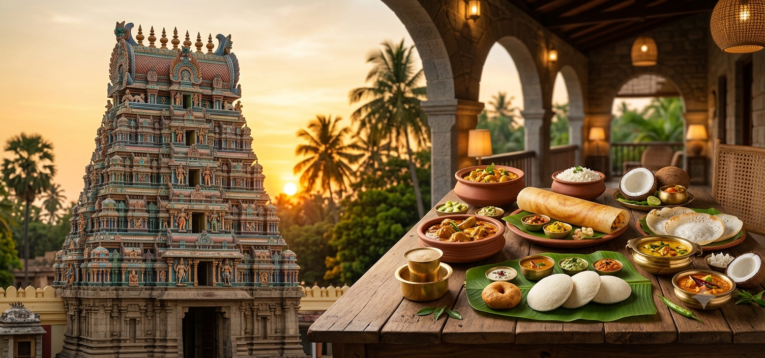 Serving Food on Banana Leaf